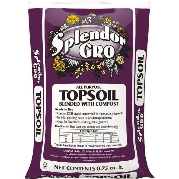SplendorGRO 0.75 Cu. Ft. All Purpose Topsoil Blended with Compost 712-5