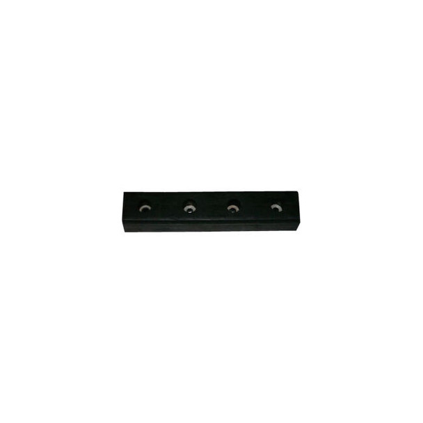 Global lndustrial Molded Dock Bumper Rectangular 20Wx4-1/2H Black