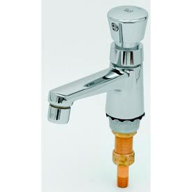 T&S B-0712 Single Self-Closing Deck Mount Sill Metering Faucet 2.2 GPM Chrome