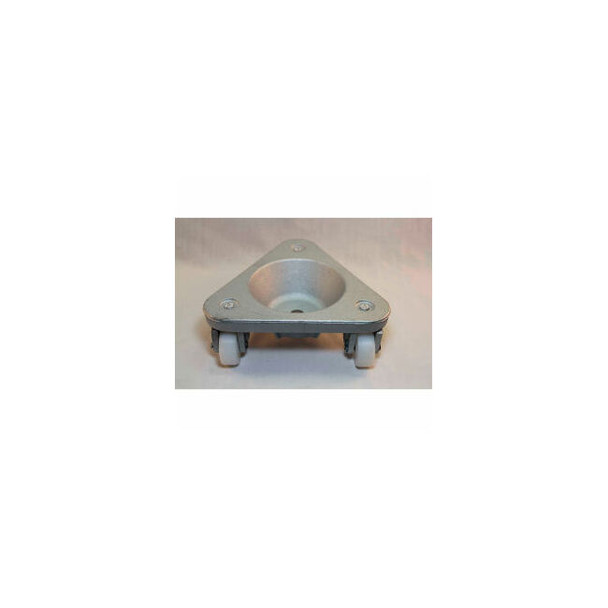 Bond Cast Iron Triangular Cup Dolly 2127 - UHMW PE Wheels - 450 Lb. Capacity