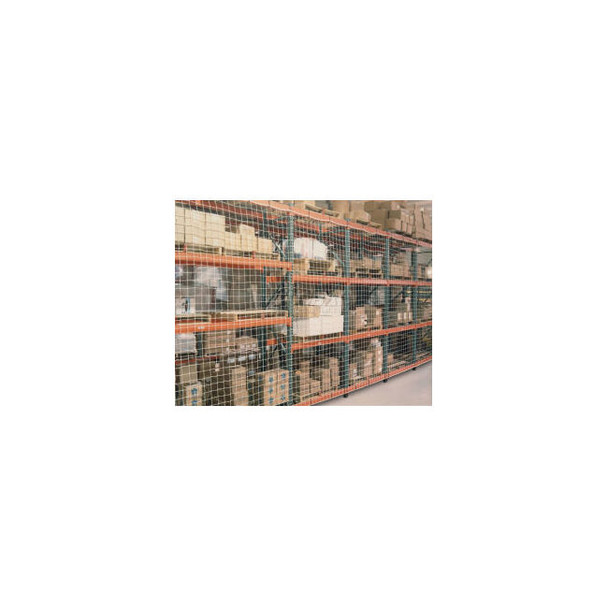 Global Industrial Pallet Rack Netting One Bay 99""W x 48""H 4"" Sq. Mesh 2500 lb