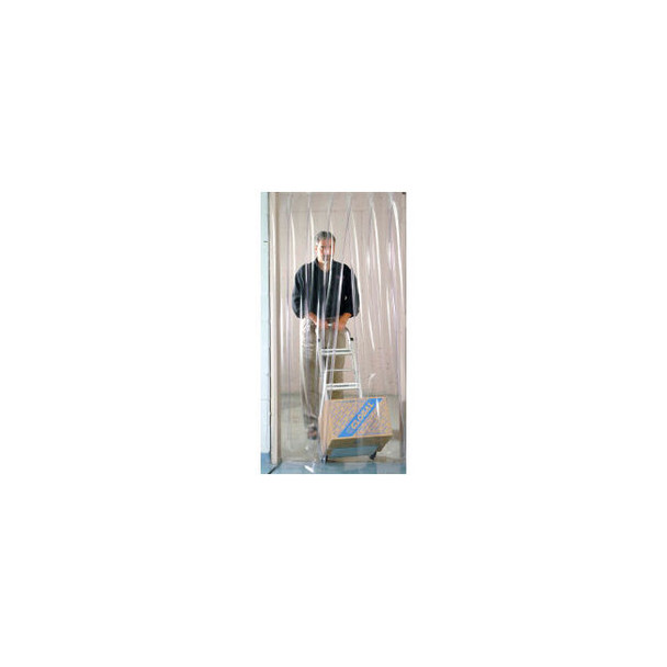 Global Industrial Pedestrian Strip Door Curtain 5'W x 7'H