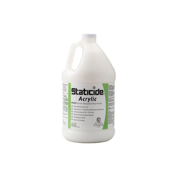 Acl Staticide Floor Finish,1 gal,High Gloss 40001