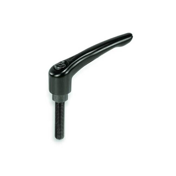 Adjustable Handle, Size: 2 M08X50, Zinc Black Satin, Comp: Stainless Steel