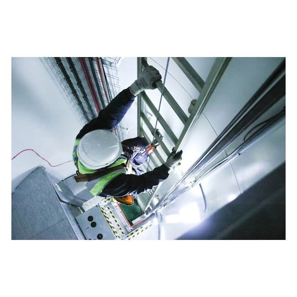 Cable Vertical Safety System, 7 ft, 310 lb Weight Capacity, Silver