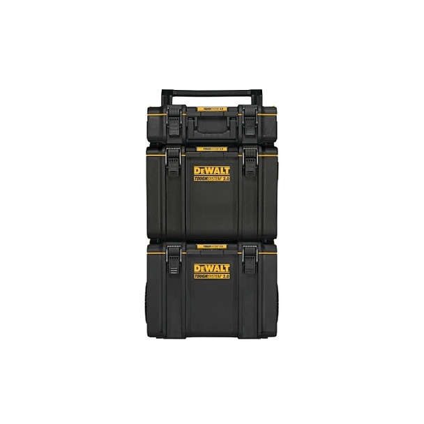 ToughSystem® 2.0 Rolling Tower, 23.79 in W x 19.89 in D x 38.805 in H, Metal Latches, Plastic, Black/Yellow