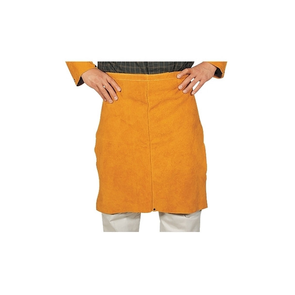 Select Split Cowhide Leather Waist Apron, 24 in x 24 in, Golden Brown