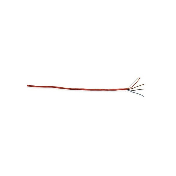 Carol Fire Alarm Cable, 4 C, Red, PVC, 1000 ft. E3504S.41.03