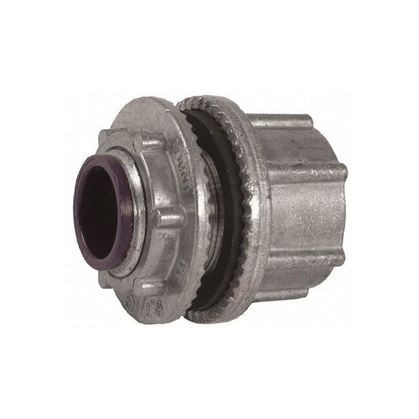 Raco IMC Grounding Hub, 4 in, Threaded, Die Cast Zinc, Zinc Plated 1716