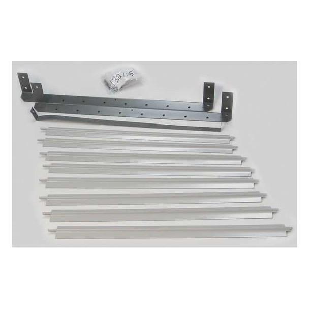 Dayton Vertical Louver Kits,Gray,19-3/16" H 5ZKC6