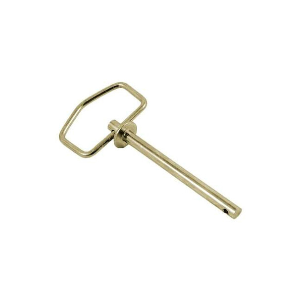 Detent Hitch Pin, 3 in Dia, 4-3/4 in Usable L, Steel, 1 PK