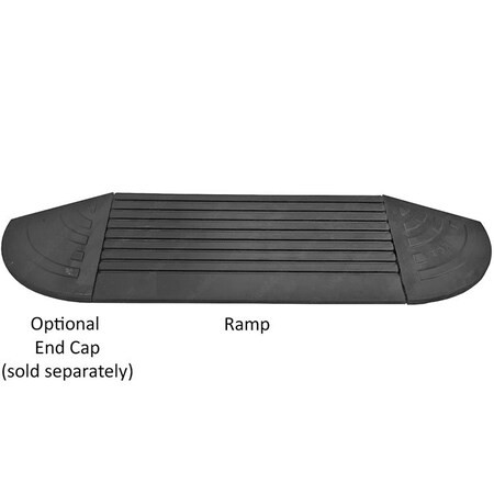 Electriduct Rubber Curb Ramp,5 Ton,10000 lb,10" L CR-RPS-CURB-5T-4-EC