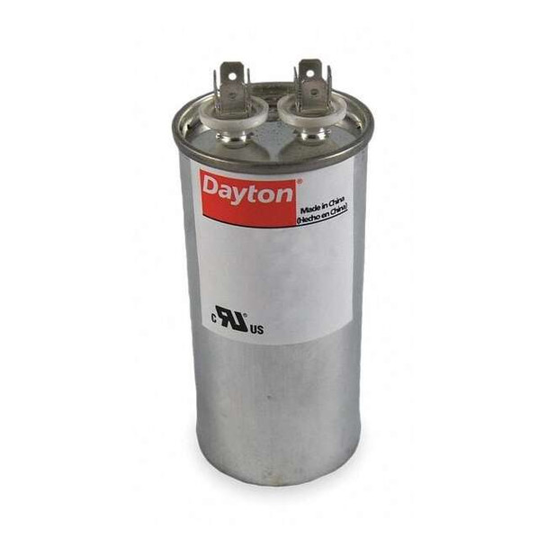 Dayton Motor Run Capacitor,Round, 370V AC, 45 mfd, 4 7/16 in Overall H 2MEE3