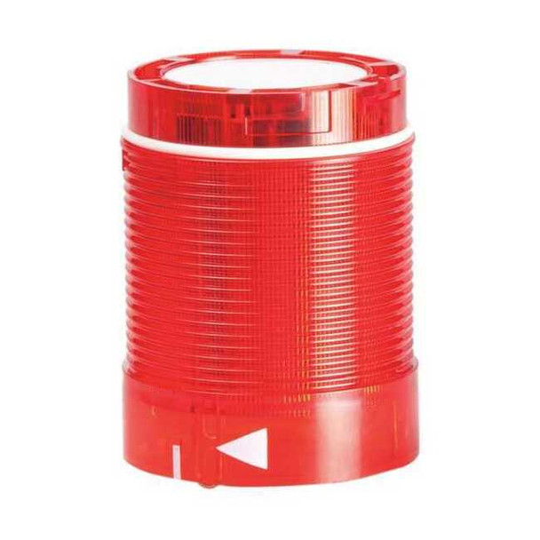 Dayton Tower Light Module, 120V AC, Red, 50 mm Dia., 2 3/4 in Height, LED 30XT72