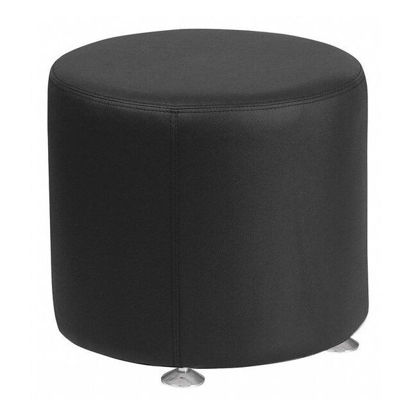 Ottoman, 18" x 16-1/2", Upholstery Color: Black