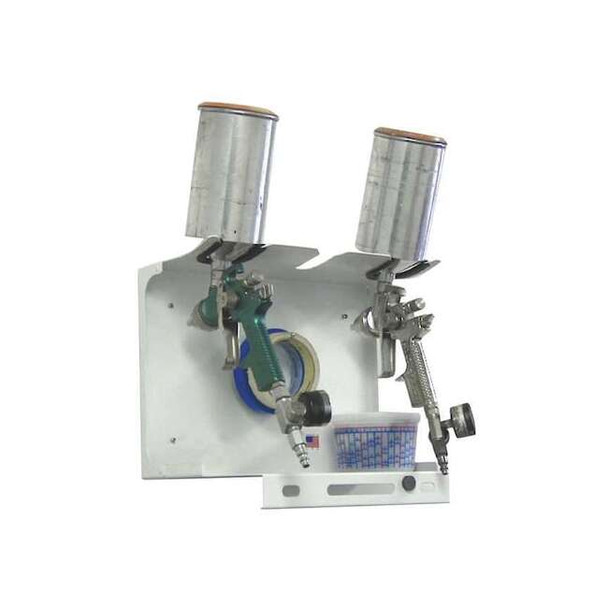 Global Finishing Solutions Double Spray Gun Holder and Shelf 218-009