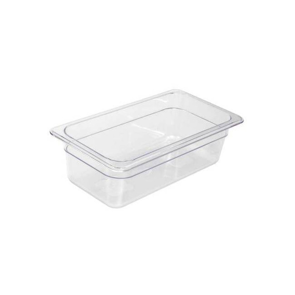 Crestware Food Pan, Polycarbonate, Third, 12-3/4 In FP32 Pack of 2