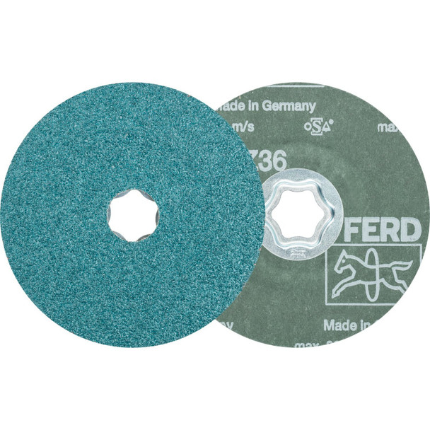 Pferd Tools Combiclick Fiber Disc,4-1/2",36 Grit 40131 Pack of 25