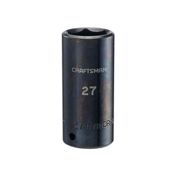 Craftsman Sockets, 1/2" Drive 27mm Metric Deep Imp CMMT16087