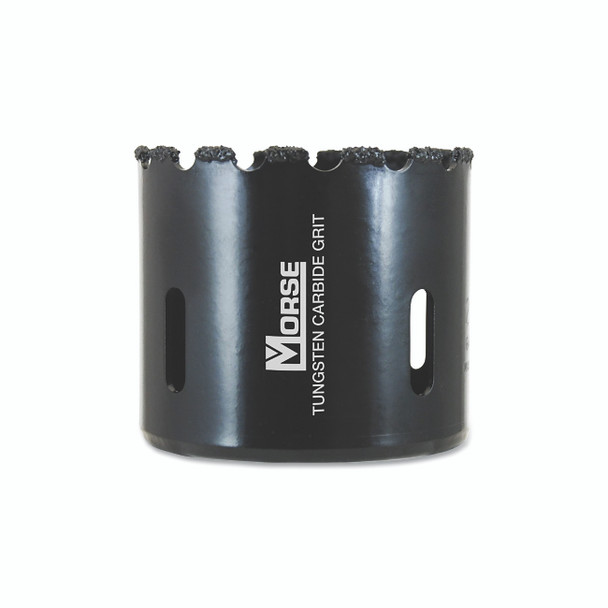 Tungsten Carbide Grit Hole Saw, 4-1/2 in Cutting dia, 1-1/2 in Cutting Depth, Arbor Required (Sold Separately)