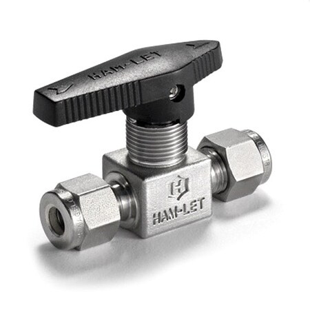 Ham-Let Manual 2-Way Ball Valve,Let-Lok,SS H-800L-SS-L-3/8