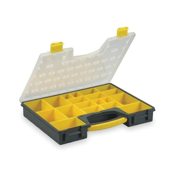 Compartment Box with 19 compartments, Plastic, 2-7/16" H x 16-1/2 in W