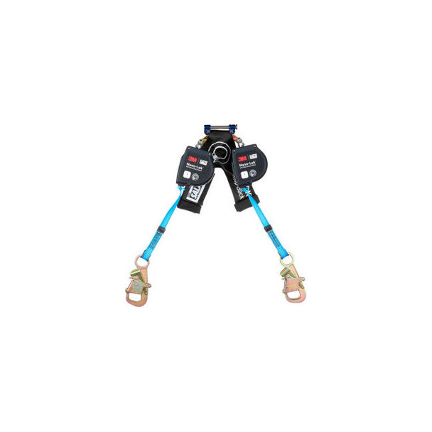 3M DBI-SALA Nano-Lok Twin-Leg Self-Retracting Lifeline Web & Tie-Back Steel Snap