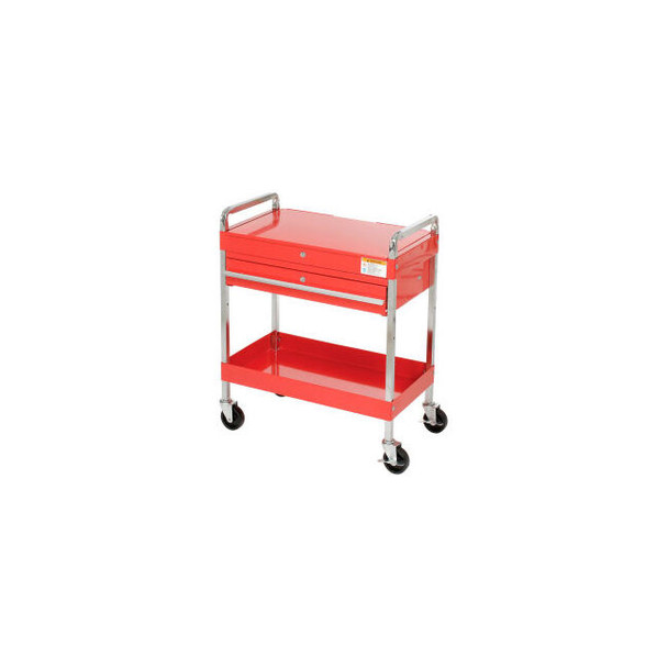 Sunex Tools 8013A 30"" Red Tool Cart W/ Locking Top & Drawer