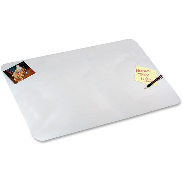 Artistic Eco-Clear Antimicrobial Desk Pads - 36" Width - Poly - Clear
