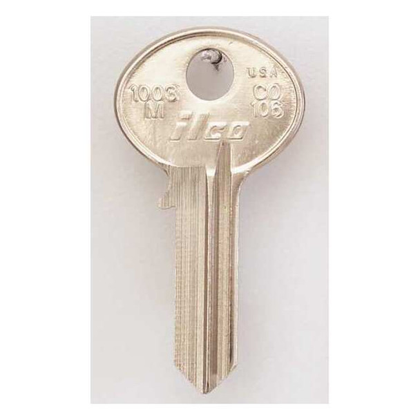 Kaba Ilco Key Blank, CO106,Brass,PK10 1003M-CO106