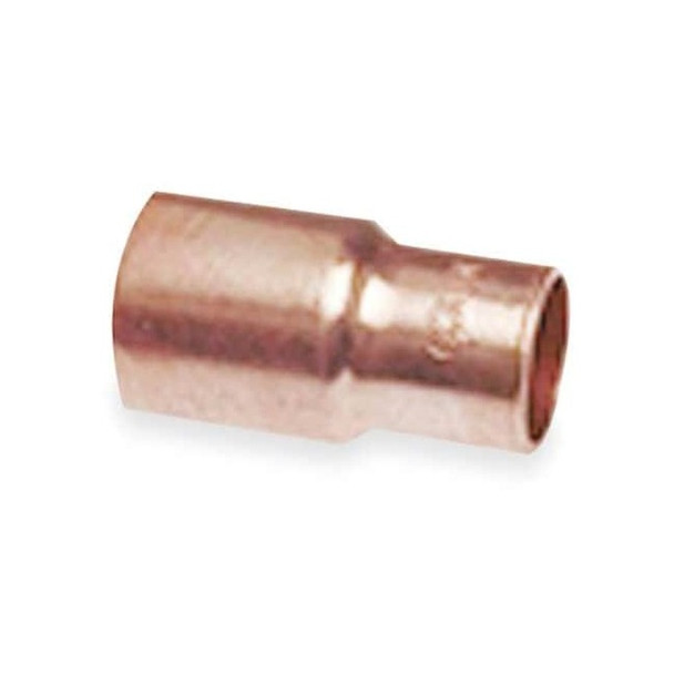 Nibco Straight, Copper, FTG 1/2 in, FTG 3/8 in U6002 1/2x3/8