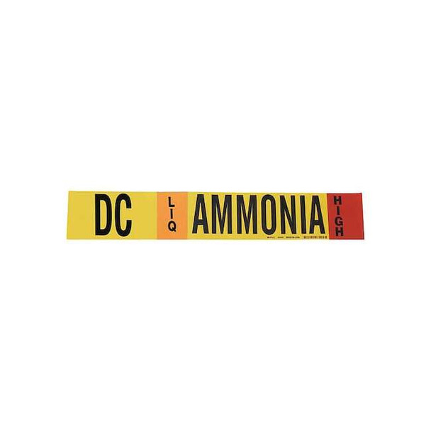 Brady Ammonia Pipe Marker,DC,8In and Above 90442