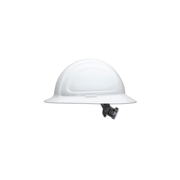 North Zone N20 Full Brim Hard Hat, Ratchet, White