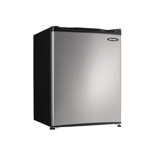Danby Compact Refrigerator, 2.3 cu ft 17-5/8"D DAR022A1SLDB