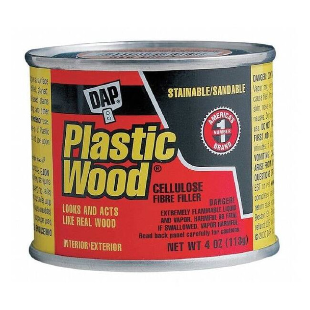 Dap Solvent Wood Filler, Can, Golden Oak, Plastic Wood 21408