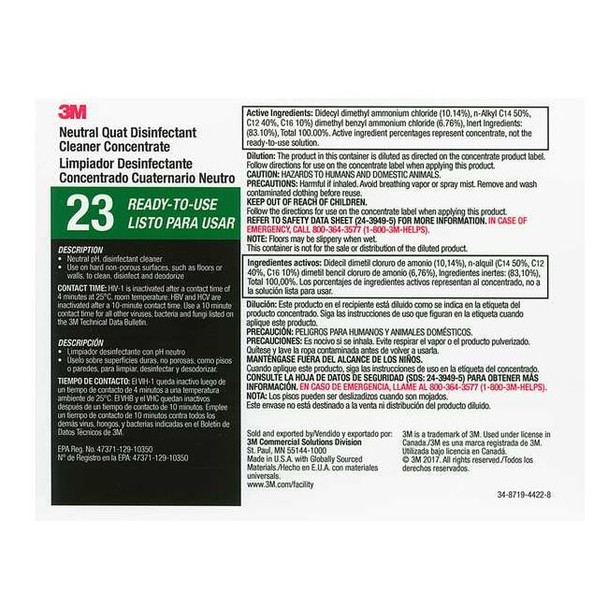 Tolco Secondary Label,Black, Green/White,PK12 340423