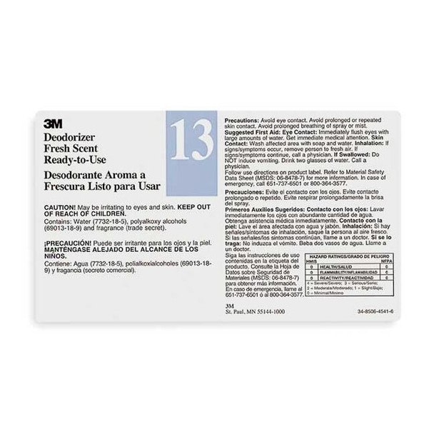 Tolco Secondary Bottle Label,Gloss Paper,PK12 340413