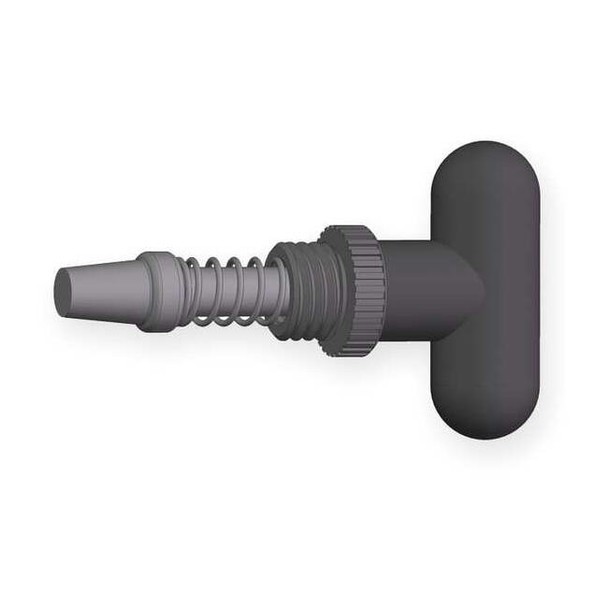 Pop Pin Weld On Barrel, 1/2" Tip Dia., 0.610"L, Rounded T-Knob