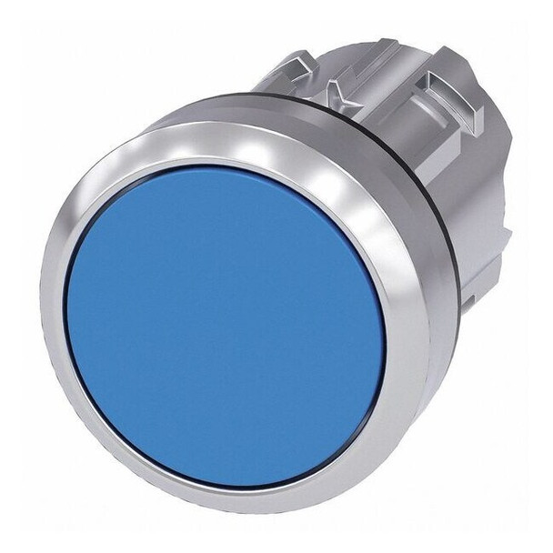 Siemens Push Button Operator,Blue,Metal Bezel 3SU1050-0AB50-0AA0