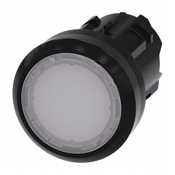 Siemens Illuminated Push Button Operator, 22 mm, White 3SU1001-0AB60-0AA0