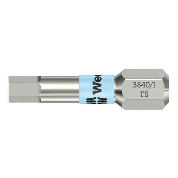 Wera Torsion Bit, Metric, 1/4", Hex, 5.5mm, 1", SS 05071077001