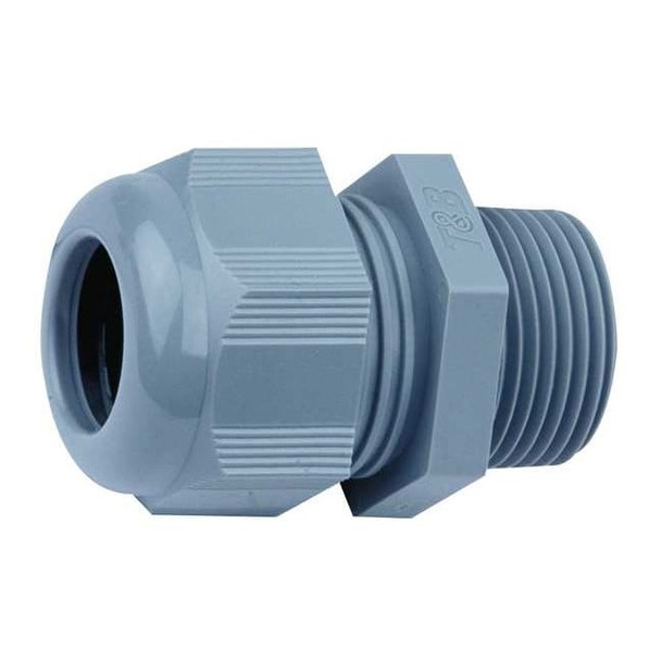 Conduit Fitting Grounding Connector, 3/4 in, Liquid-Tight, Nylon, Gray