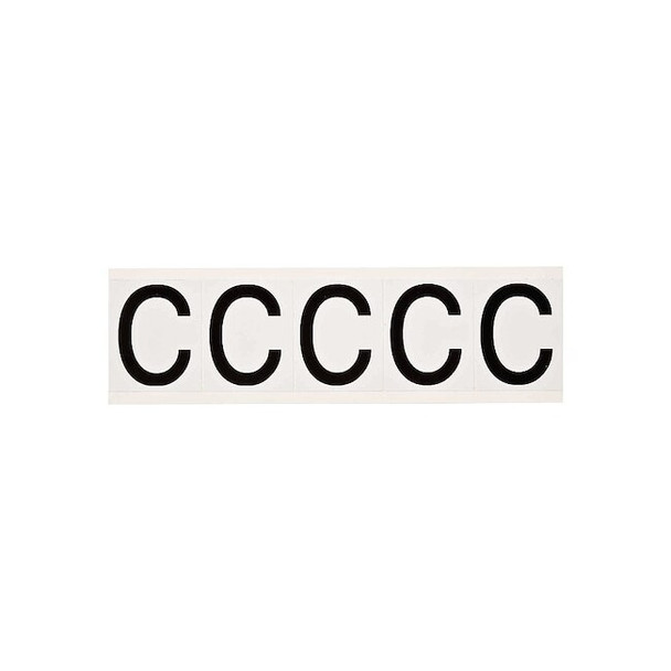 Brady Letter Label,1-15in.H Character,Vinyl, PK5 9714-C