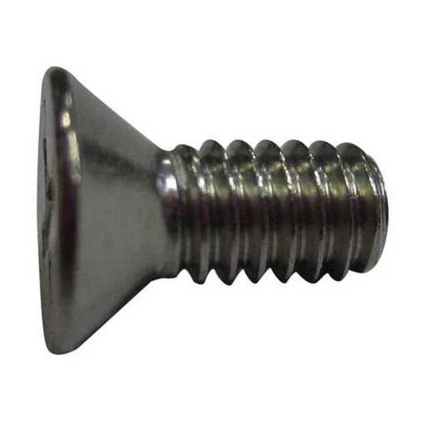 #4-40 x 1/4 in Phillips Flat Machine Screw, Plain 18-8 Stainless Steel, 100 PK