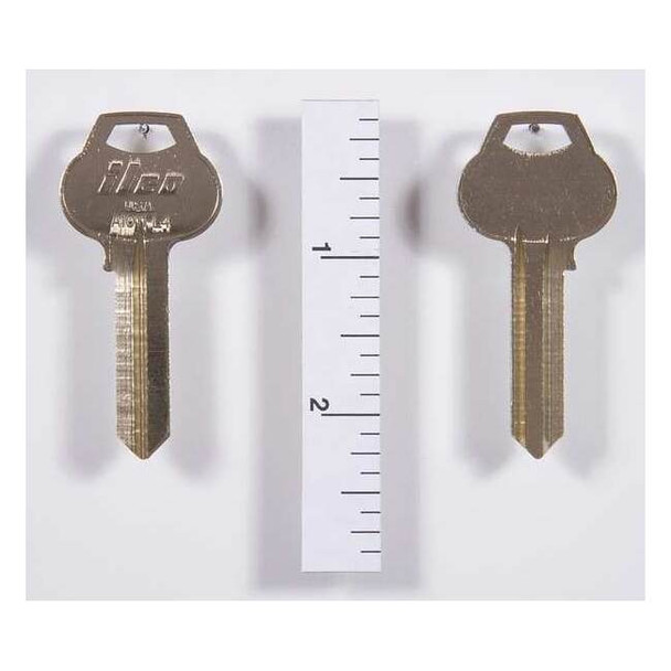 Kaba Ilco Key Blank, L4,Brass, PK10 A1011-L4