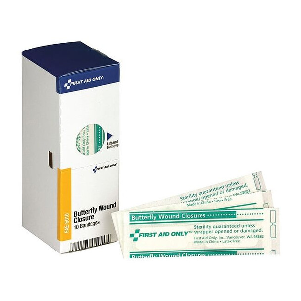 First Aid Kit Refill,Butterfly Wound Closures, 10 Per Box