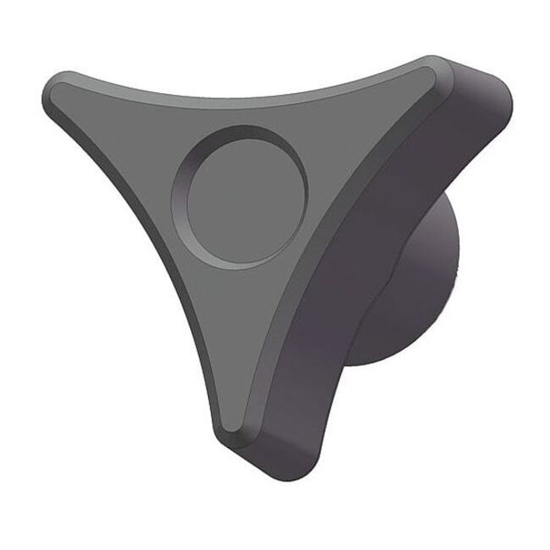 Three Prong Knob, 5/16-18 Thread Size, 1"L, Steel