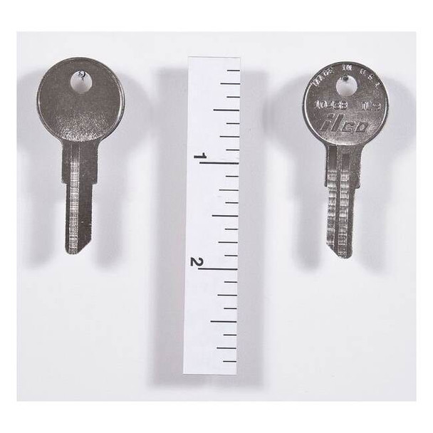 Kaba Ilco Key Blank, IL9,Brass, PK10 1043B-IL9