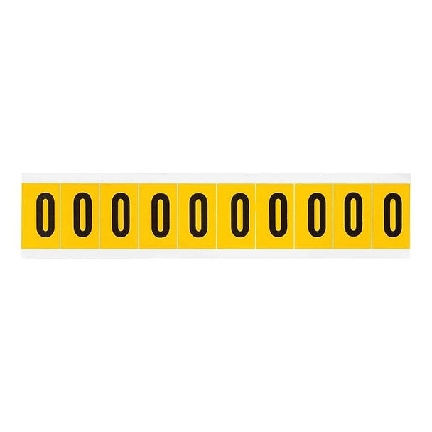 Brady Letter Label, O, 1-1/2in.Hx7/8in.W 1530-O