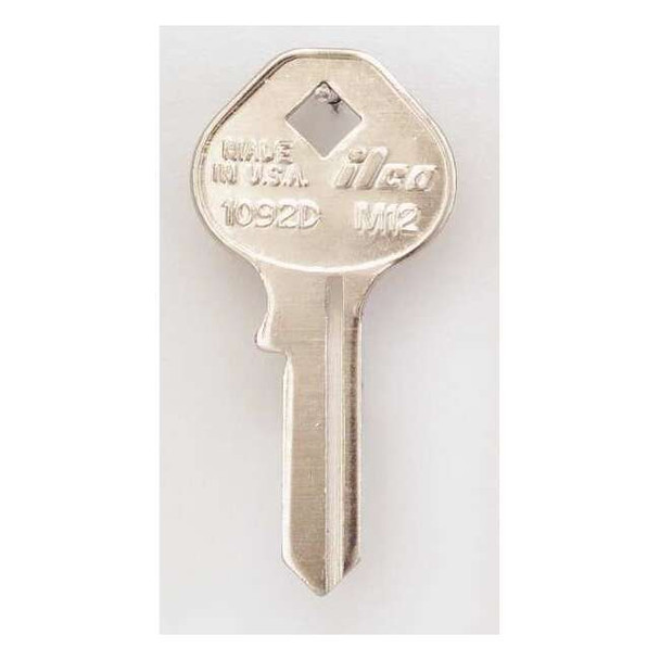 Kaba Ilco Key Blank,Brass,Type M12,5 Pin,PK10 1092D-M12